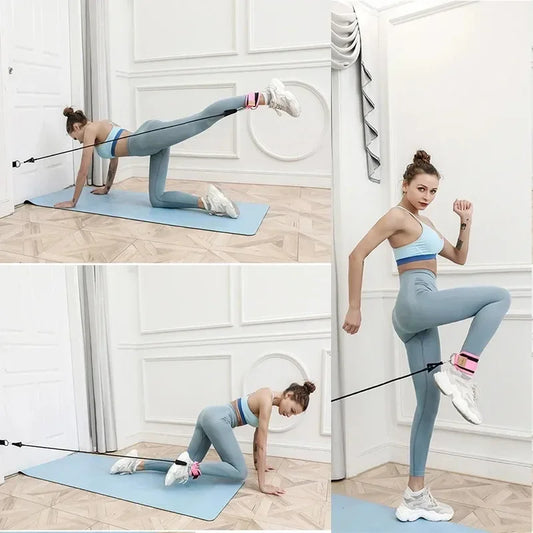 Baddie Ankle Straps Resistance Bands Set